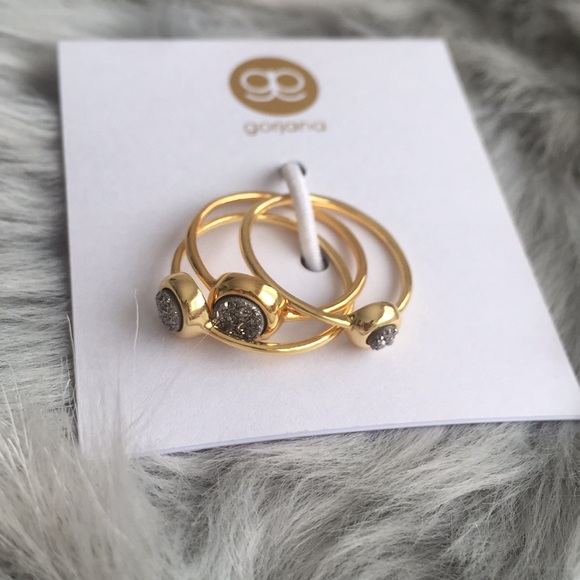 Gorjana Jewelry - 🌟HOST PICK🌟 Gorjana Druzy Stacking Ring Set